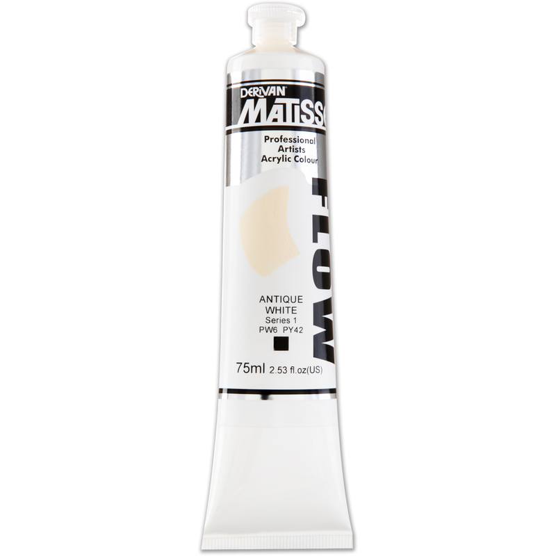 Beige Matisse Acrylic Paint  Flow S1 75mL Antique White 75mL Acrylic Paints