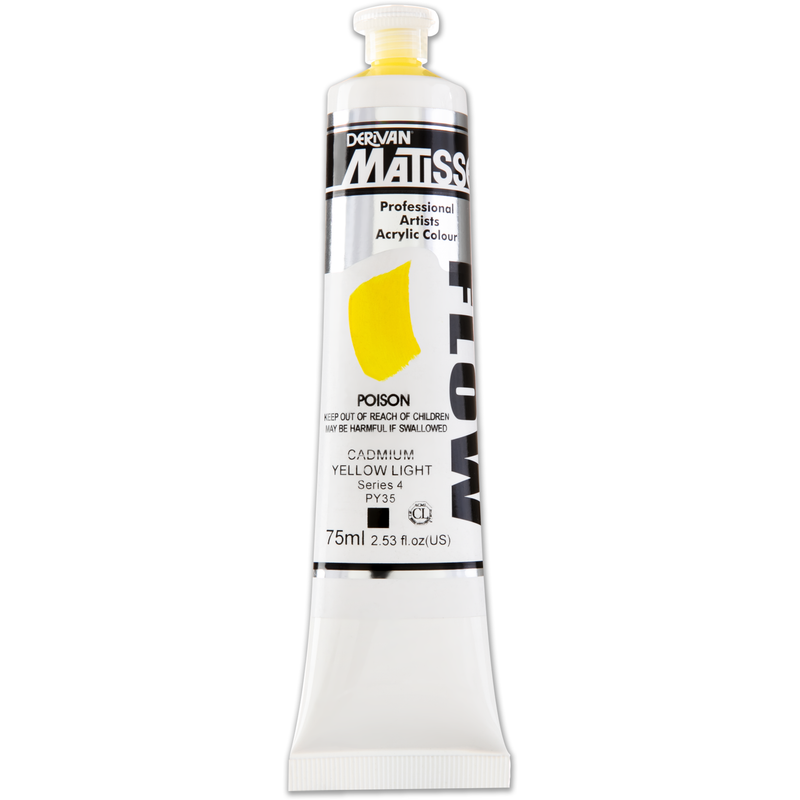 Lavender Matisse Acrylic Paint  Flow S4 75mL Cadmium Yellow Light Acrylic Paints