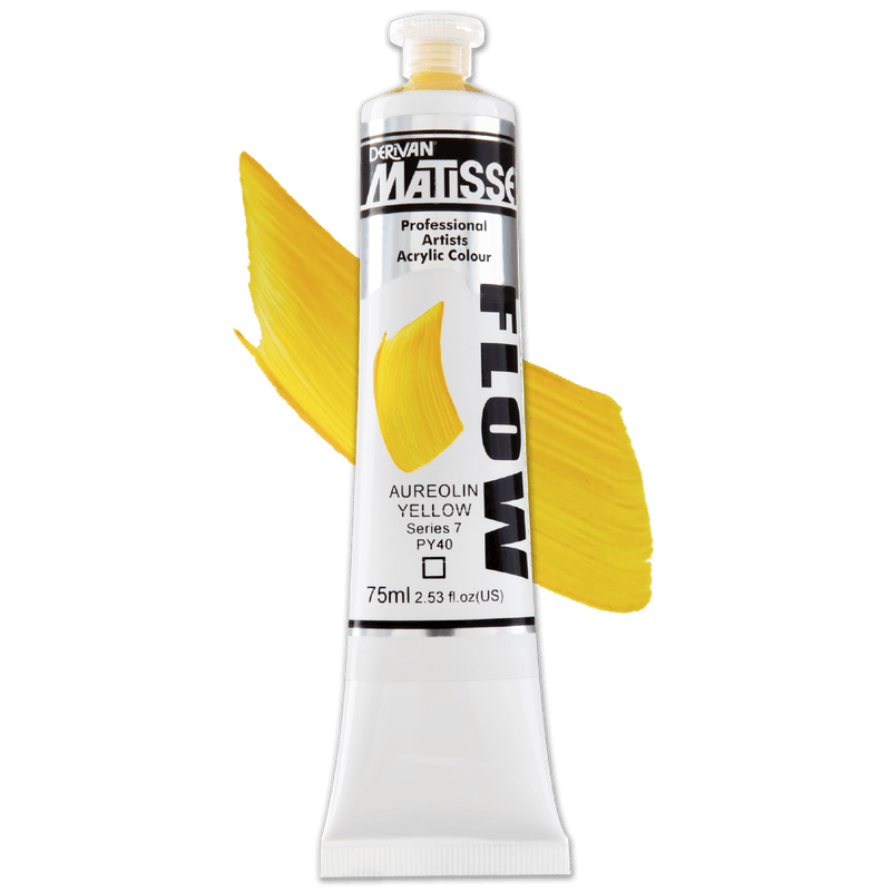 Lavender Matisse Flow Acrylic Paint  Series 7   75mL Aureolin Yellow