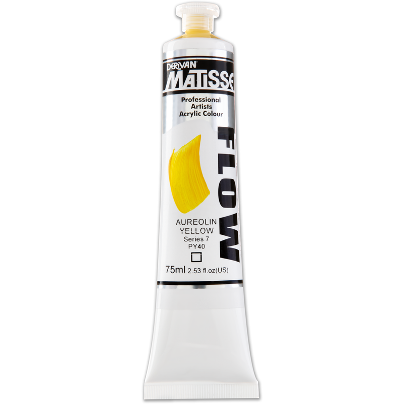 Lavender Matisse Flow Acrylic Paint  Series 7   75mL Aureolin Yellow