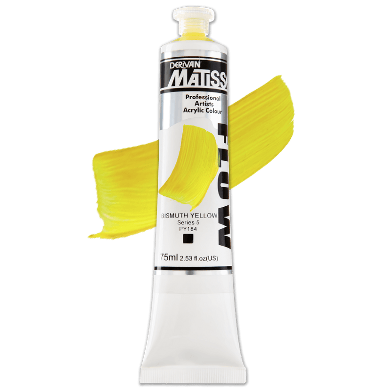 Lavender Matisse Flow Acrylic Paint  Series 5   75mL Bismuth Yellow Acrylic Paints