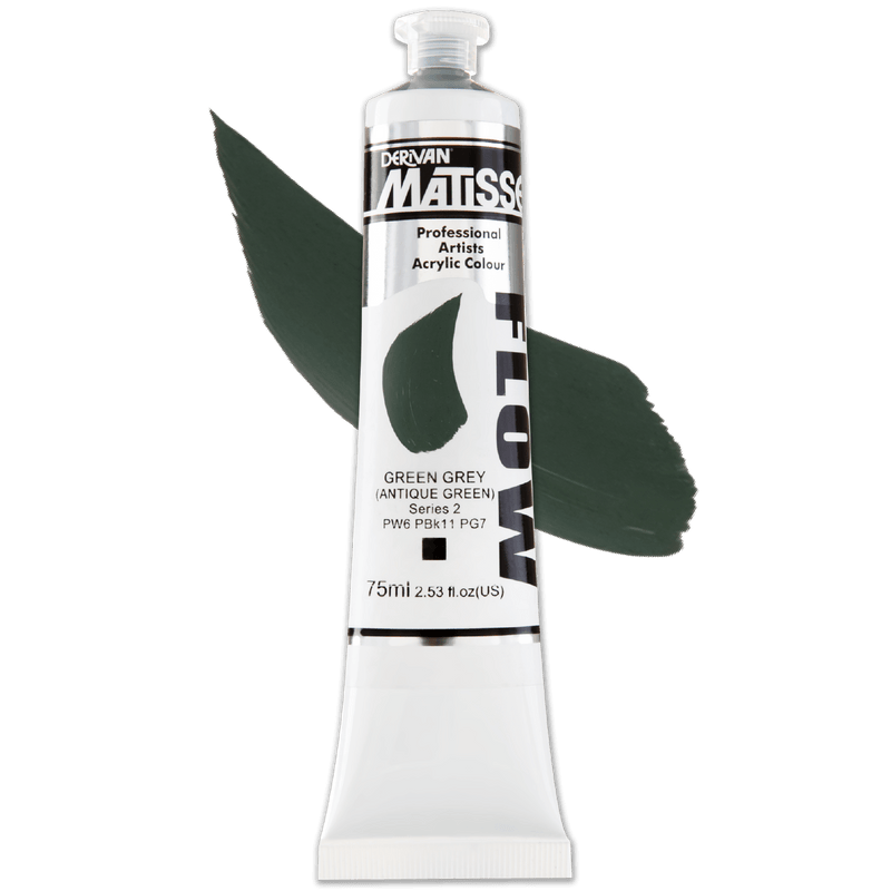 Lavender Matisse Acrylic Paint  Flow S2 75mL Green Grey Acrylic Paints