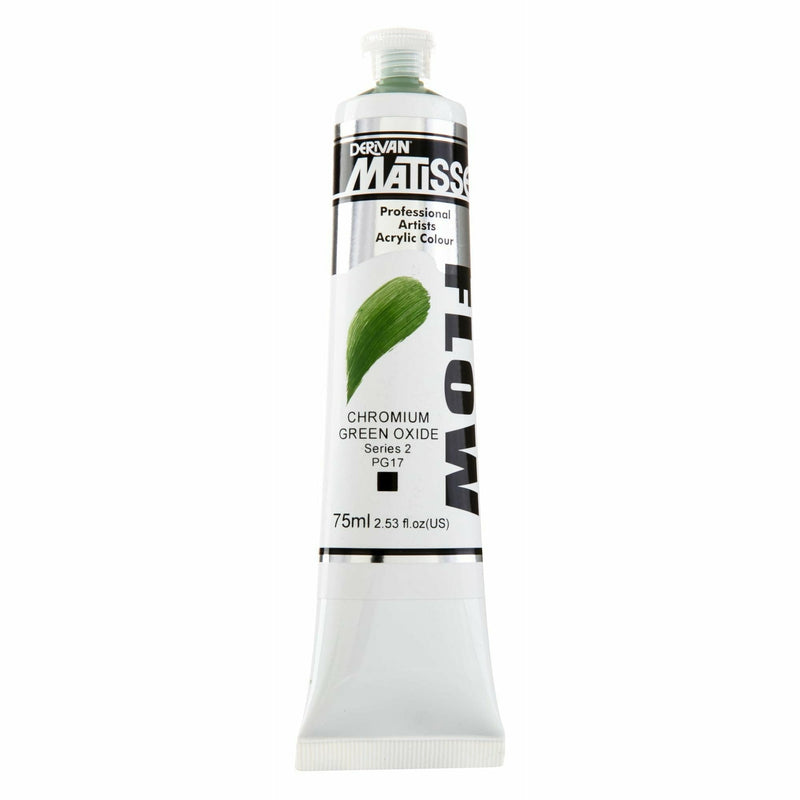 Light Gray Matisse Acrylic Paint  Flow S2 75mL Chromium Green Oxide Acrylic Paints