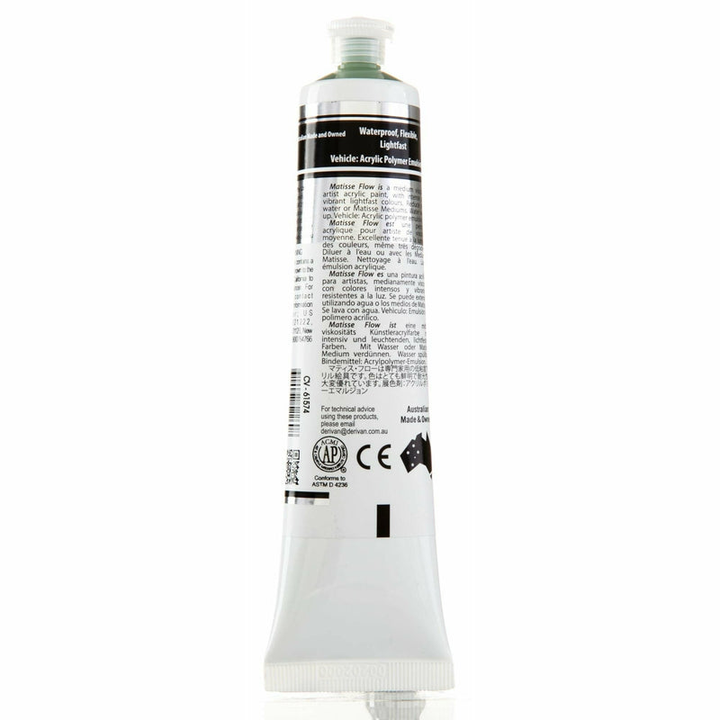 Light Gray Matisse Acrylic Paint  Flow S2 75mL Chromium Green Oxide Acrylic Paints