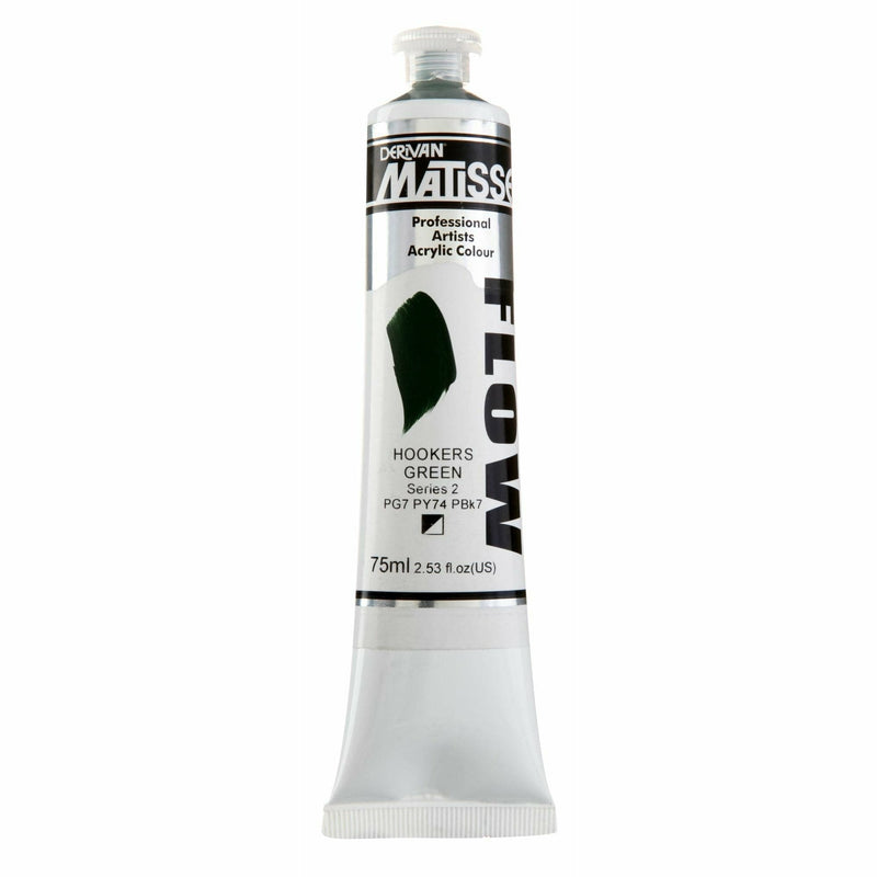 Gray Matisse Acrylic Paint  Flow S2 75mL Hookers Green Acrylic Paints