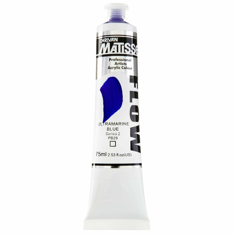 Lavender Matisse Acrylic Paint  Flow S2 75mL Ultramarine Blue Acrylic Paints