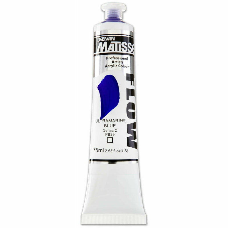 Gray Matisse Acrylic Paint  Flow S2 75mL Ultramarine Blue Acrylic Paints