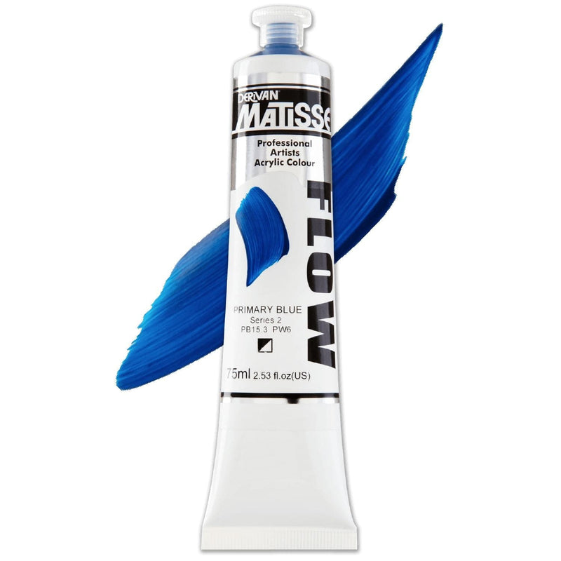 Dodger Blue Matisse Acrylic Paint  Flow S2 75mL Primary Blue Acrylic Paints