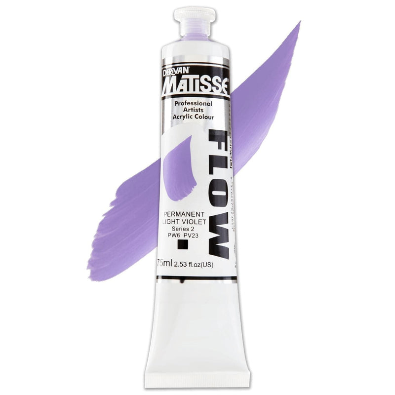 Medium Purple Matisse Acrylic Paint  Flow S2 75mL Permanent Light Violet Acrylic Paints