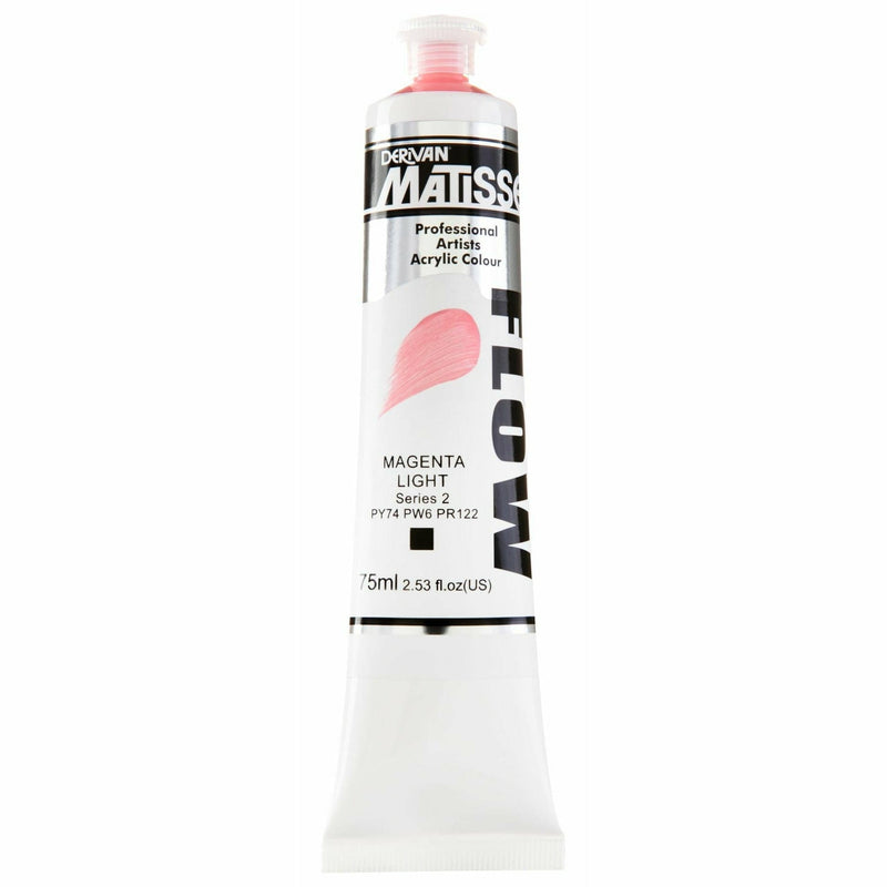 Misty Rose Matisse Acrylic Paint  Flow S2 75mL Magenta Light Acrylic Paints
