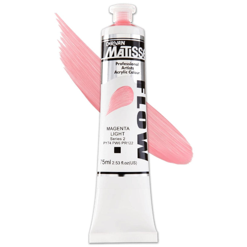 Light Salmon Matisse Acrylic Paint  Flow S2 75mL Magenta Light Acrylic Paints