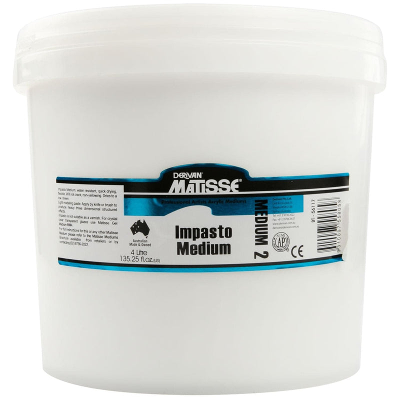 Gray Matisse 4Ltr Impasto Medium Acrylic Paints