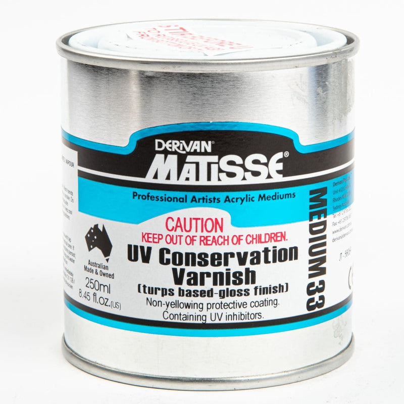 Deep Sky Blue Matisse 250mL UV Conservation Varnish Acrylic Paints