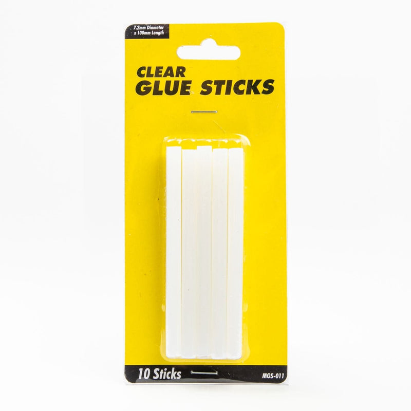 White Smoke UHU Clear Hot Melt Sticks 7.2mm – Card of 10 Sticks Glue Guns