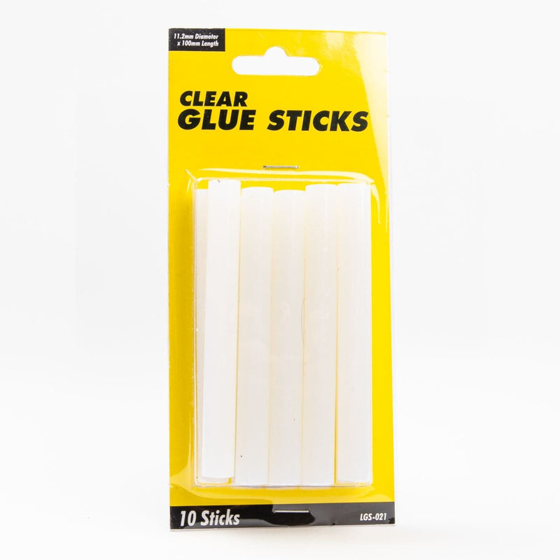 Goldenrod UHU Clear Hot Melt Sticks 11.2mm – Card of 10 Sticks Glue Guns