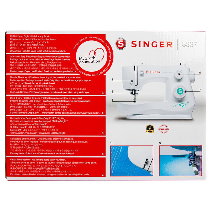 Red Singer Fashion Mate 3337 Beginner Sewing Machine Sewing Machines and Accessories