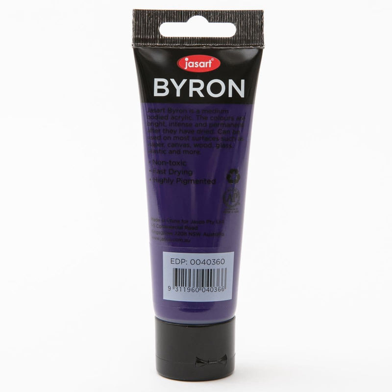 White Smoke Jasart Byron Acrylic Paint 75ml Tube - Violet Acrylic Paints