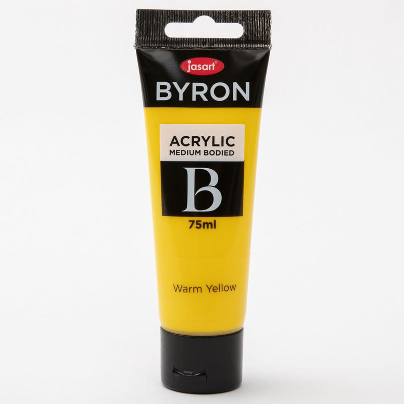 White Smoke Jasart Byron Acrylic Paint 75ml Tube - Warm Yellow Acrylic Paints