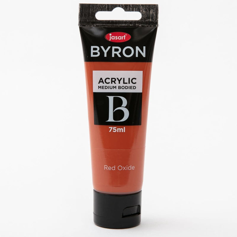White Smoke Jasart Byron Acrylic Paint 75ml Tube - Red Oxide Acrylic Paints
