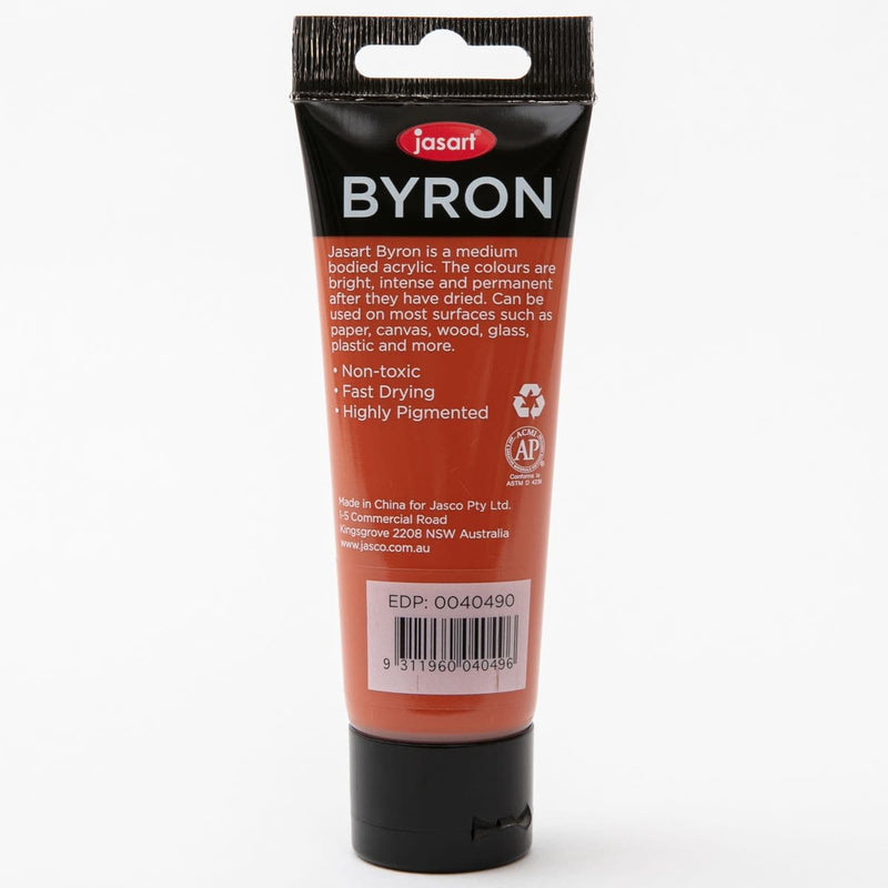 White Smoke Jasart Byron Acrylic Paint 75ml Tube - Red Oxide Acrylic Paints