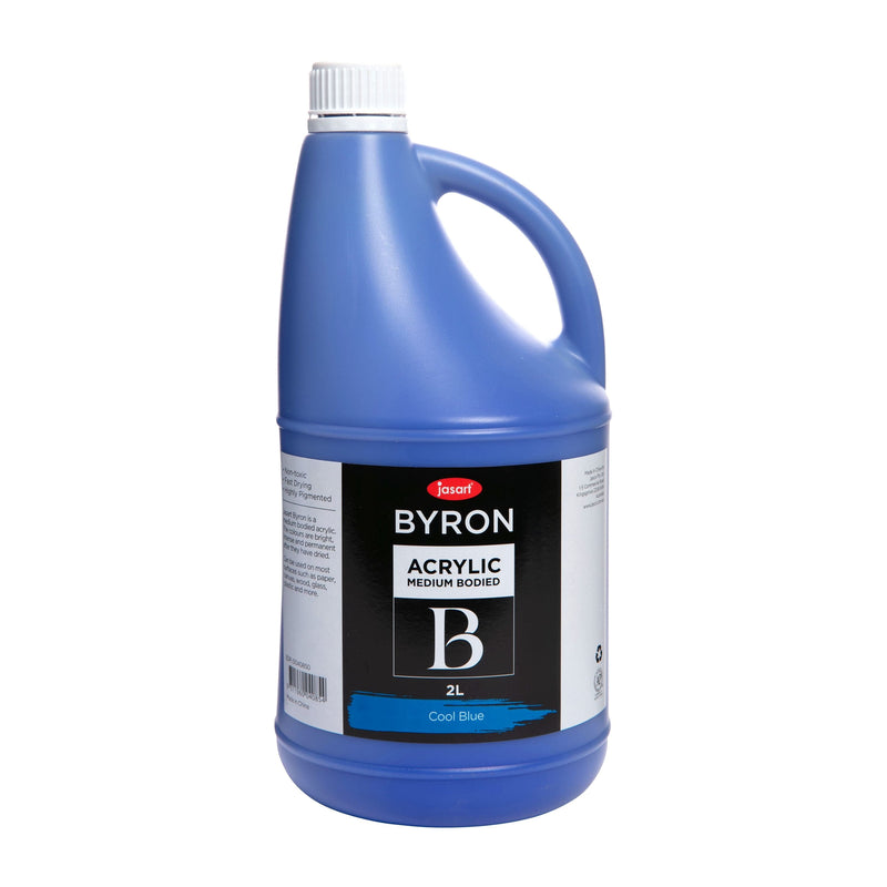 Steel Blue Jasart Byron Acrylic Paint 2 Litre - Blue Acrylic Paints