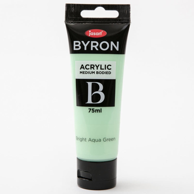 White Smoke Jasart Byron Acrylic Paint 75ml Tube - Aqua Green Acrylic Paints