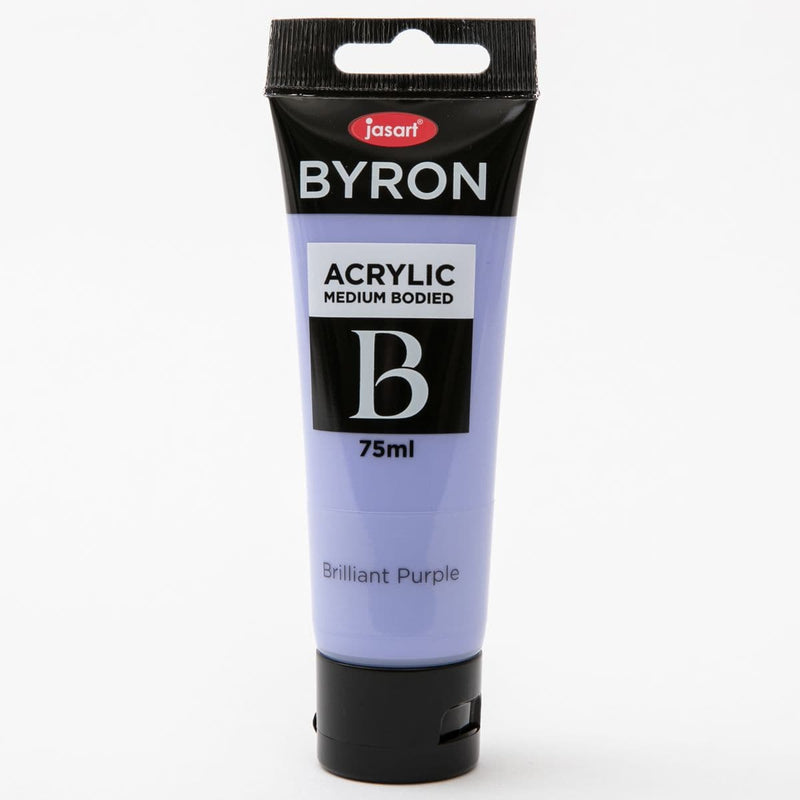 White Smoke Jasart Byron Acrylic Paint 75ml Tube - Purple Acrylic Paints