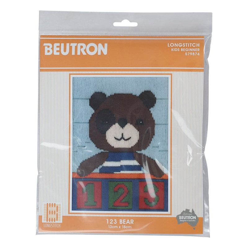 Snow 123 Bear Long Stitch Kit 13 x 18cm Needlework Kits