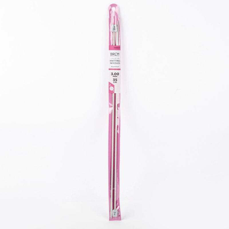 Rosy Brown Birch Knitting Needle Premium Anodised 35cm - 3.00mm Knitting Needles