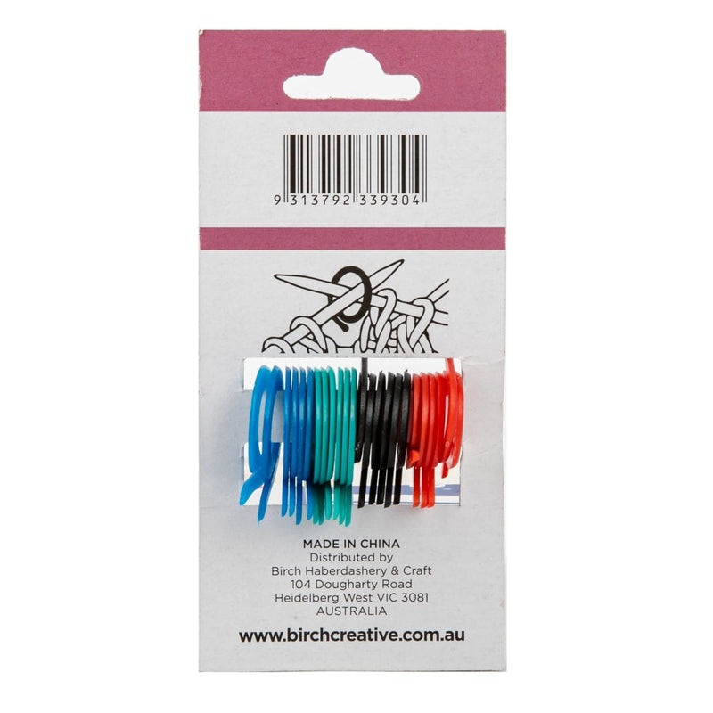 Dark Cyan Split Ring Markers (24 Piece) Knitting Tools and Accessories