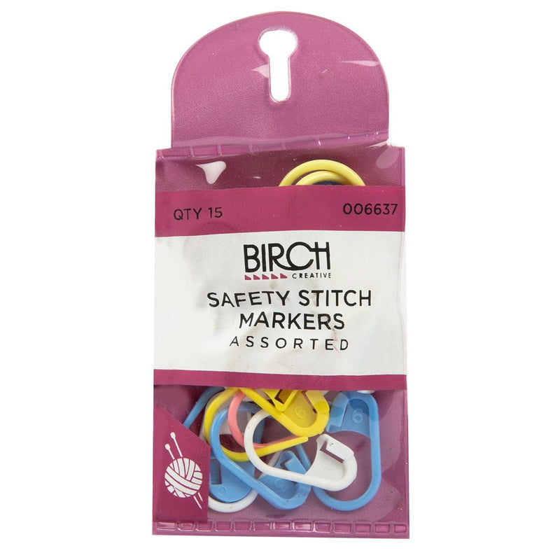 Maroon Safety Stitch Markers Asst Knitting Tools and Accessories