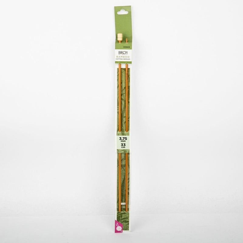 Olive Drab Birch Knitting Needle Bamboo 33cm - 3.75mm Knitting Needles