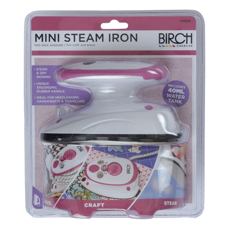 Dark Gray Mini Steam Iron for Craft and Travel Quilting and Sewing Tools and Accessories