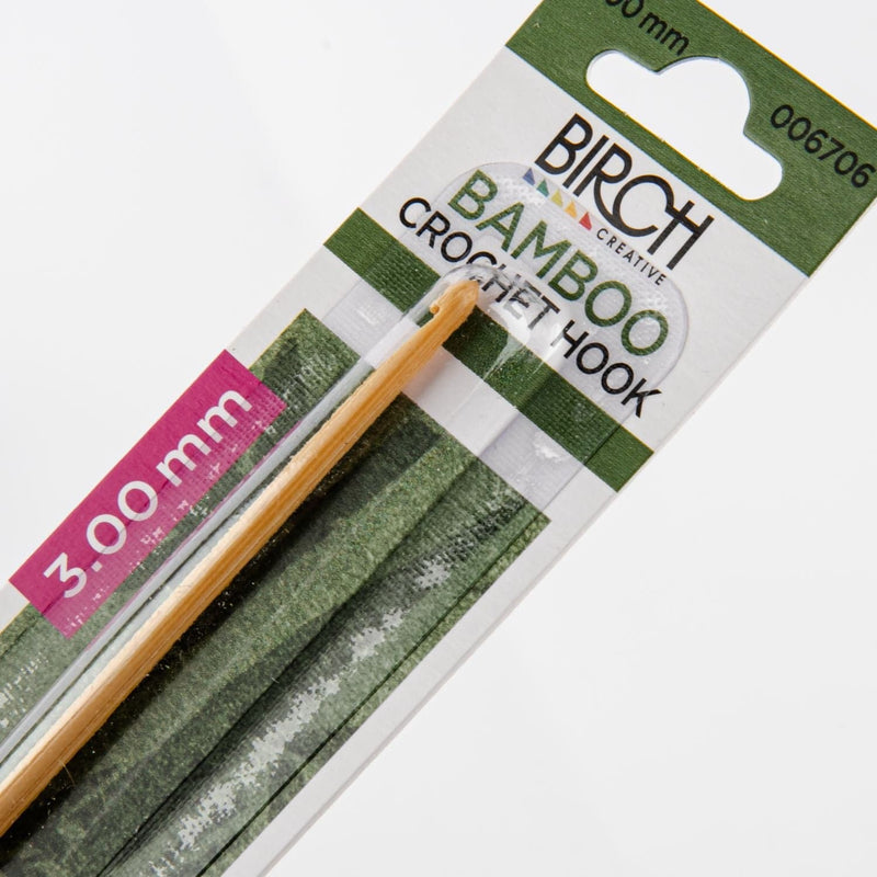 Gray Birch Bamboo Crochet Hooks With Round Handle - 3.00mm Crochet Hooks