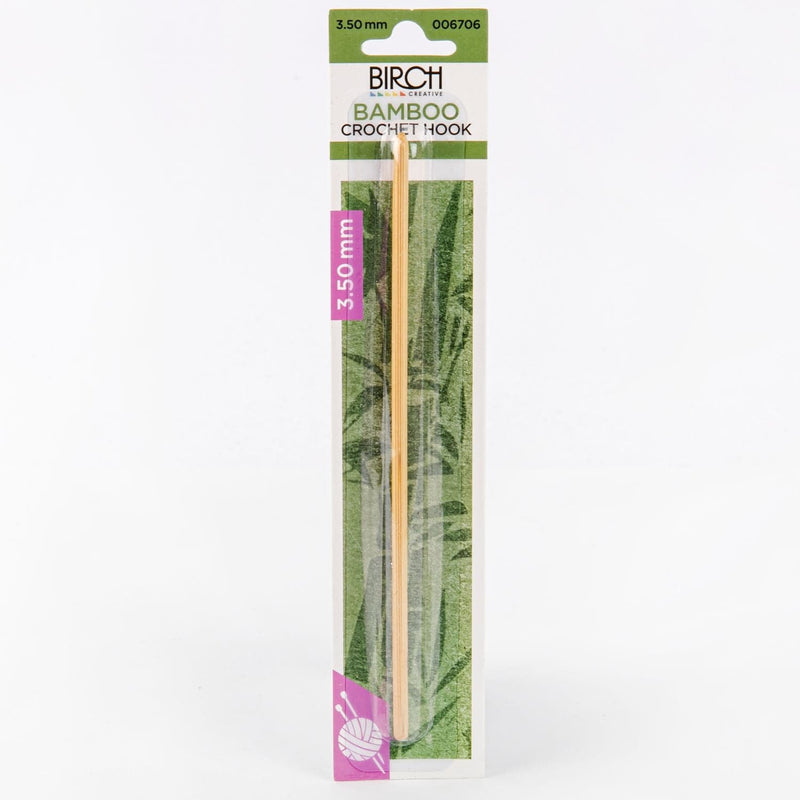 Dark Sea Green Birch Bamboo Crochet Hooks With Round Handle - 3.5mm Crochet Hooks