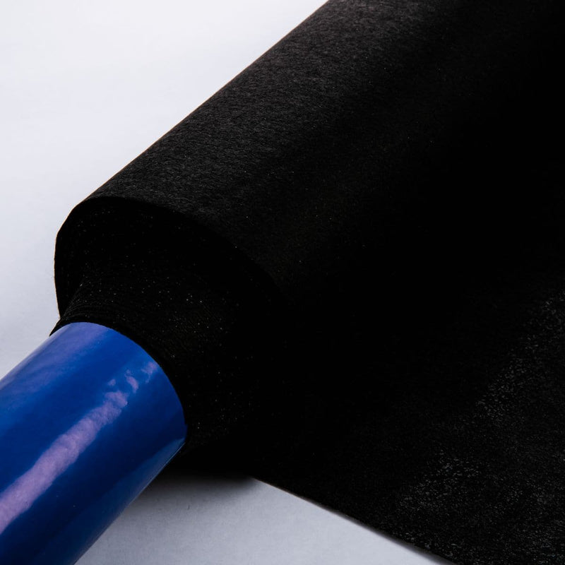 Black Shape To Create Fusible Interfacing   Non Woven Iron-On Medium 90cm X 20mt- Black -Price is per Roll. Sold by the Roll. Batting Interfacing Stabilisers and Wadding