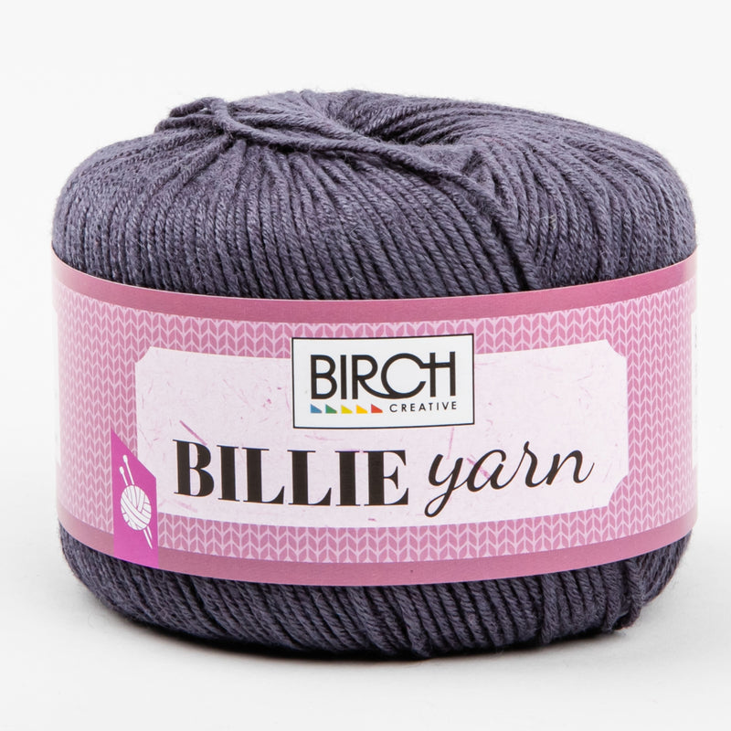 Rosy Brown Birch Knitting Yarn Billie 80% Bamboo 20% Wool 50G Apple Ball - Pewter Knitting and Crochet Yarn