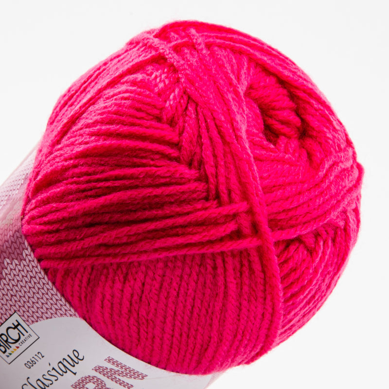 Firebrick Birch Classique Knitting Yarn 100% Premium Acrylic-Petunia 100g Ball, 8Ply Knitting and Crochet Yarn