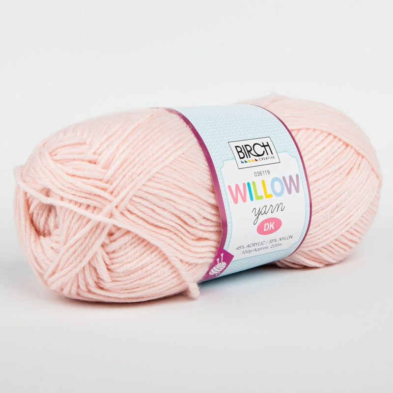 Light Pink Birch Yarn Willow Dk Yarn 45% Acrylic 55% Nylon 100G - 03 Pink Blush Knitting and Crochet Yarn