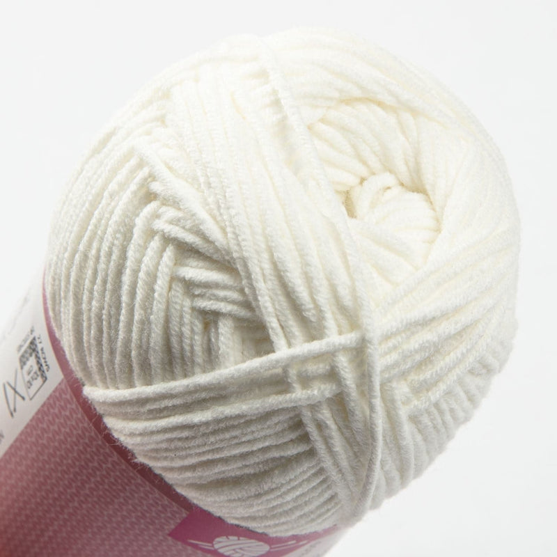Beige Birch Yarn Cove - 60% Cotton 40% Acrylic 100G - 01 White Knitting and Crochet Yarn