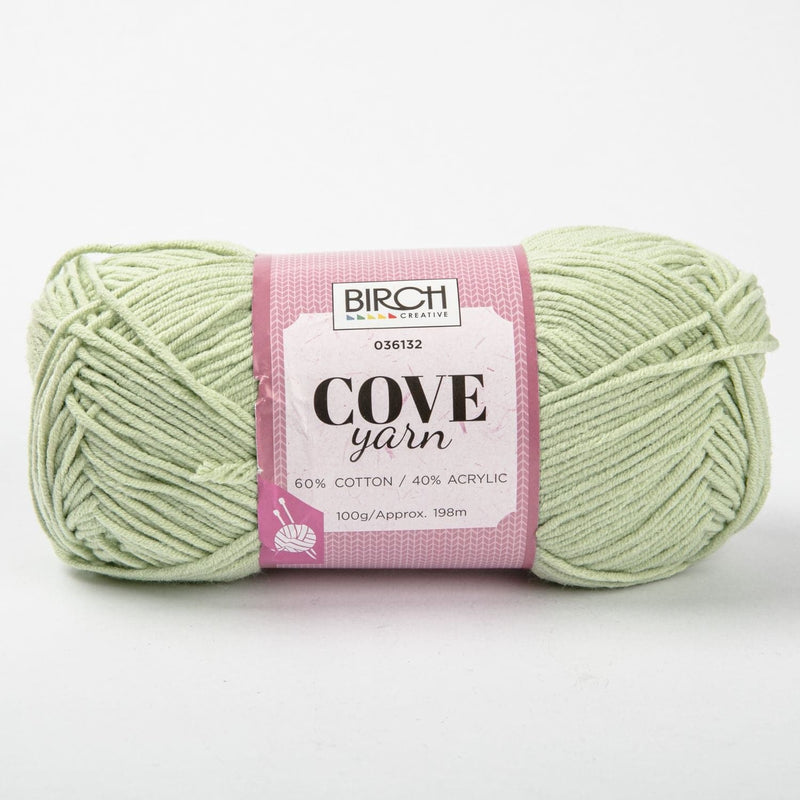 Beige Birch Yarn Cove - 60% Cotton 40% Acrylic 100G - 08 Spearmint Knitting and Crochet Yarn