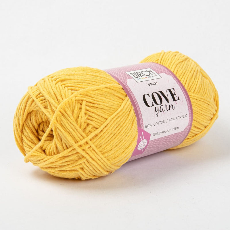 Antique White Birch Yarn Cove - 60% Cotton 40% Acrylic 100G - 10 Lemon Souffle Knitting and Crochet Yarn