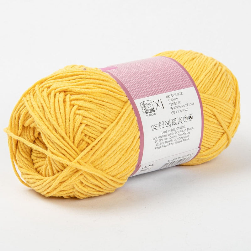 Sandy Brown Birch Yarn Cove - 60% Cotton 40% Acrylic 100G - 10 Lemon Souffle Knitting and Crochet Yarn