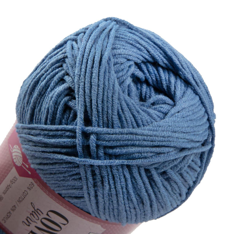 Dim Gray Birch Yarn Cove - 60% Cotton 40% Acrylic 100G - 13 Denim Knitting and Crochet Yarn