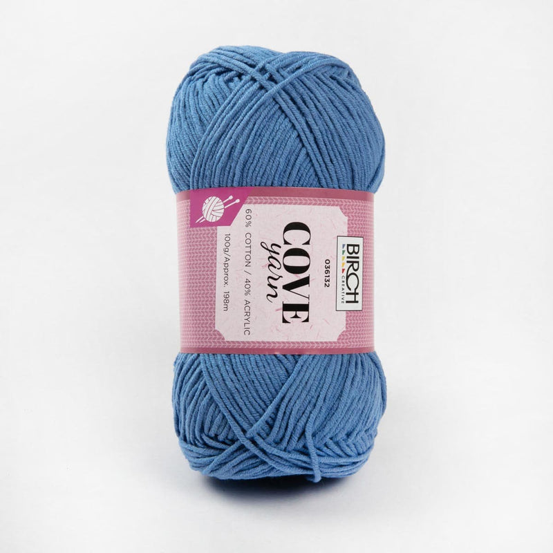 Lavender Birch Yarn Cove - 60% Cotton 40% Acrylic 100G - 13 Denim Knitting and Crochet Yarn