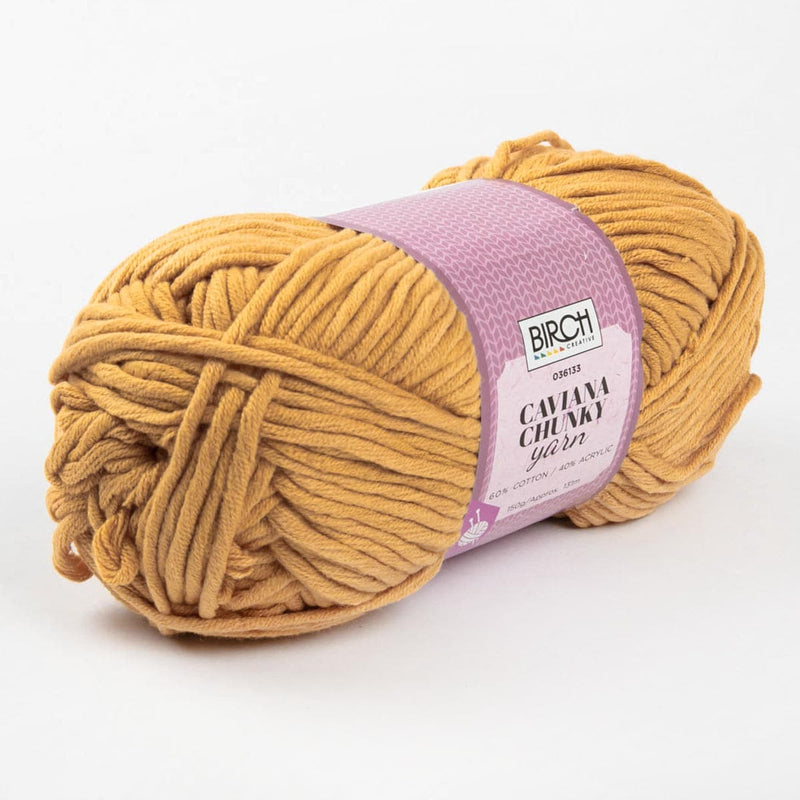 Beige Birch Caviana Chunky - 60% Cotton 40% Acrylic- 150G - 03 Saffron Knitting and Crochet Yarn