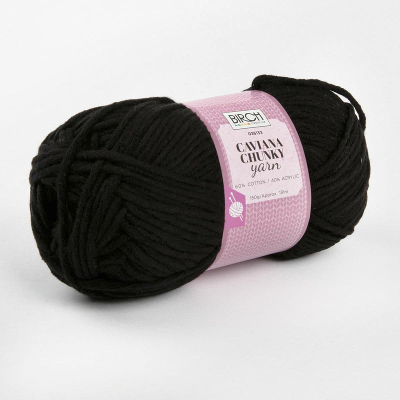 Black Birch Caviana Chunky - 60% Cotton 40% Acrylic- 150G - 06 Midnight Knitting and Crochet Yarn