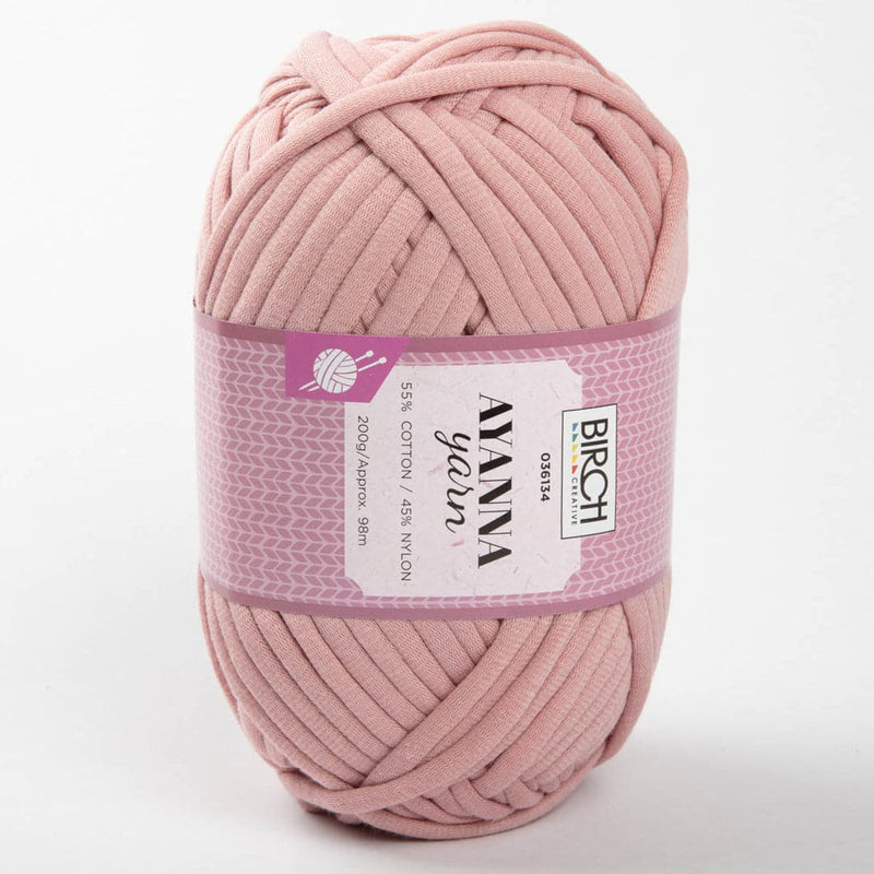 Misty Rose Birch Ayanna - 55% Cotton 45%Nylon - 200G - 02 Pink Clay Knitting and Crochet Yarn