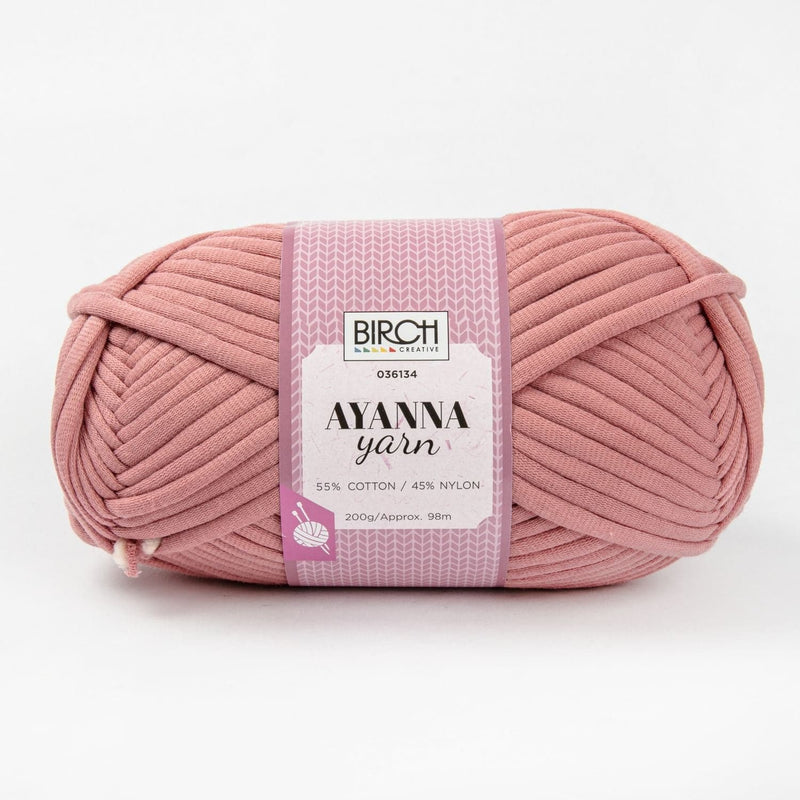 Antique White Birch Ayanna - 55% Cotton 45%Nylon - 200G - 07 Rosette Knitting and Crochet Yarn