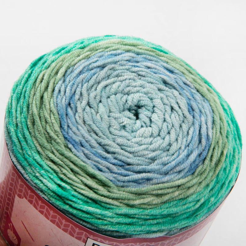 Light Gray Birch Cove Print - 60% Cotton 40% Acrylic 100G - 23 Aqua Splash Knitting and Crochet Yarn